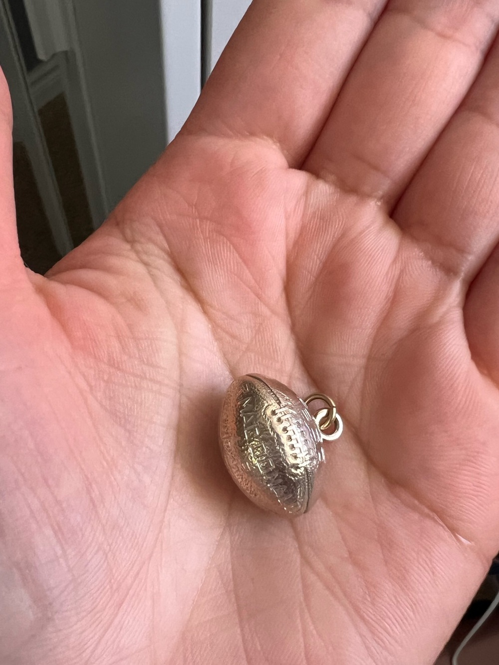 Vintage foot ball charm 925